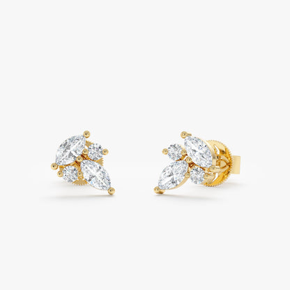 1.0 CT Round Bezel Solitaire Lab Grown Diamond Earrings