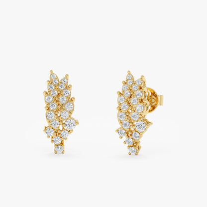 1.0 CT Round Bezel Solitaire Lab Grown Diamond Earrings