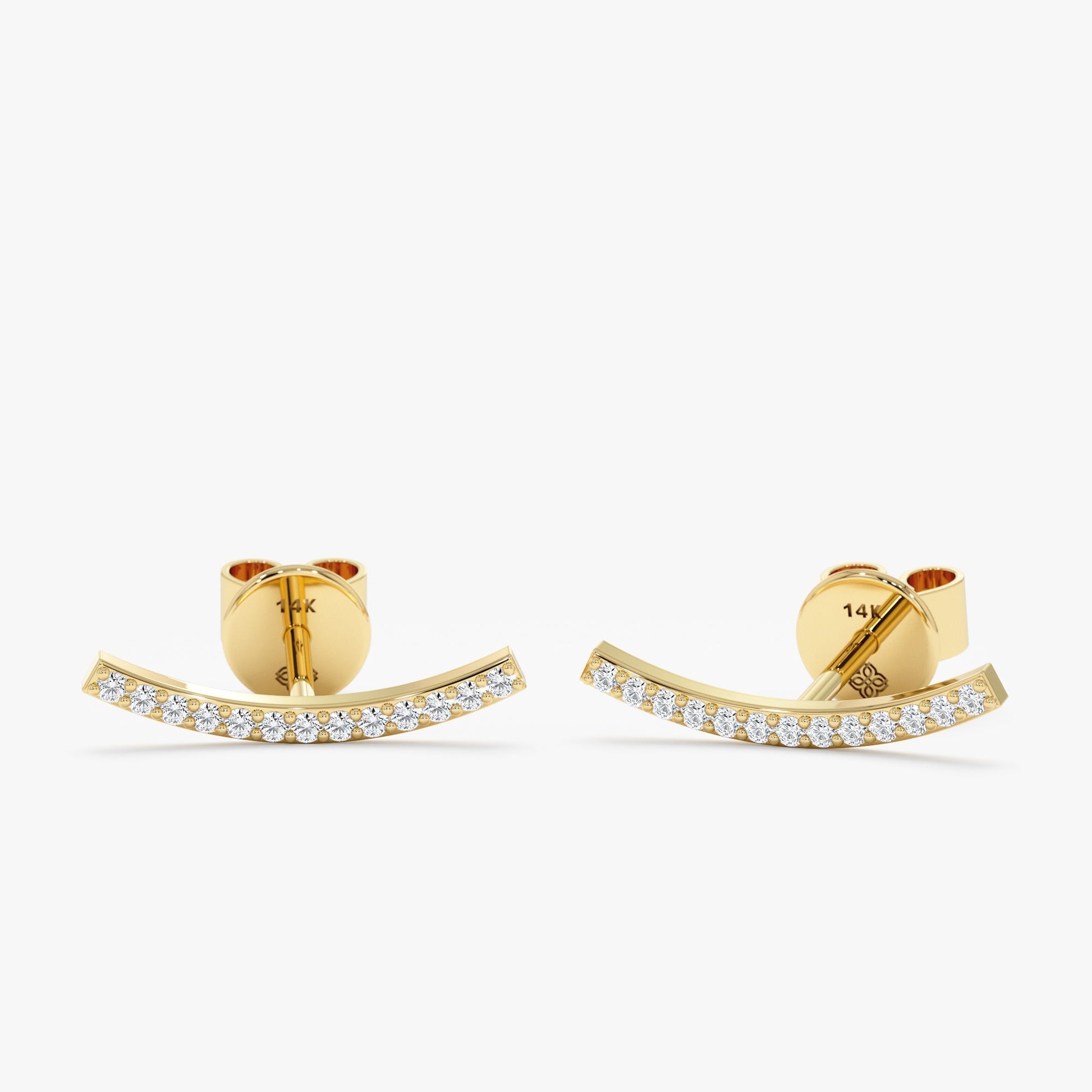 1.0 CT Round Bezel Solitaire Lab Grown Diamond Earrings