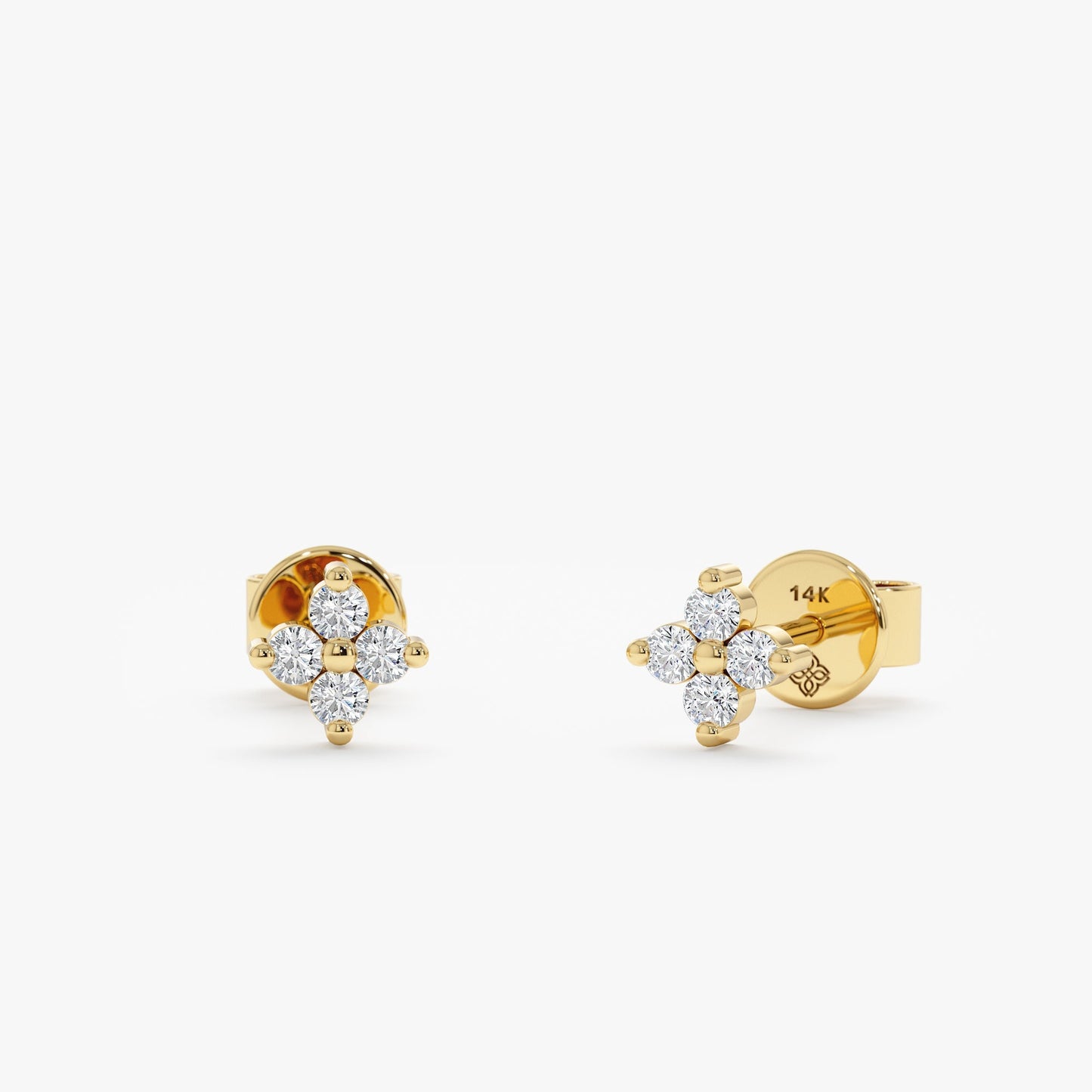 1.0 CT Round Bezel Solitaire Lab Grown Diamond Earrings