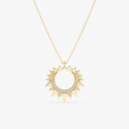 1.0 CT Round Bezel Solitaire Lab Grown Diamond Necklace