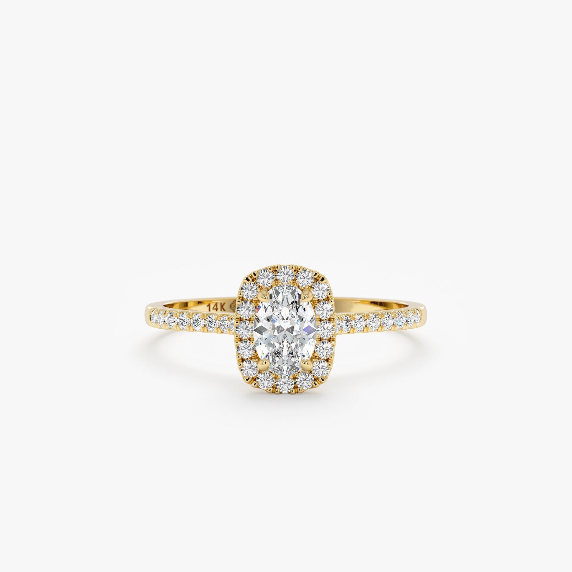 2 CT Round Three Stones Lab Grown Diamond Engagement Ring