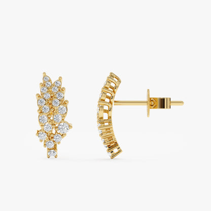 1.0 CT Round Bezel Solitaire Lab Grown Diamond Earrings