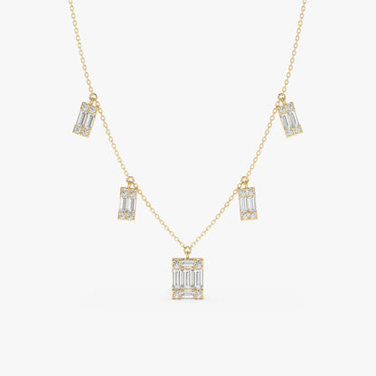 1.0 CT Round Bezel Solitaire Lab Grown Diamond Necklace