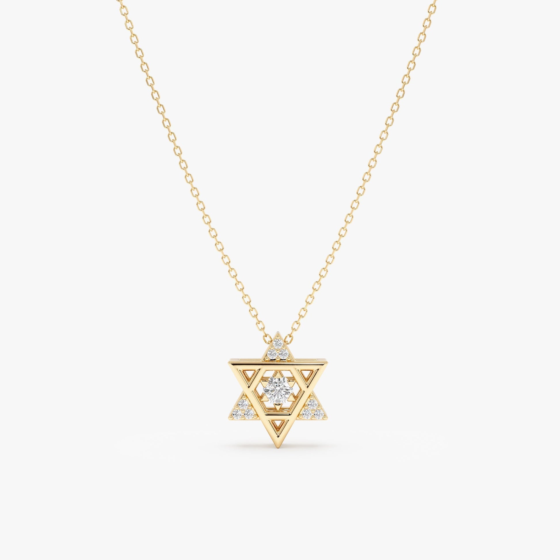 1.0 CT Round Bezel Solitaire Lab Grown Diamond Necklace