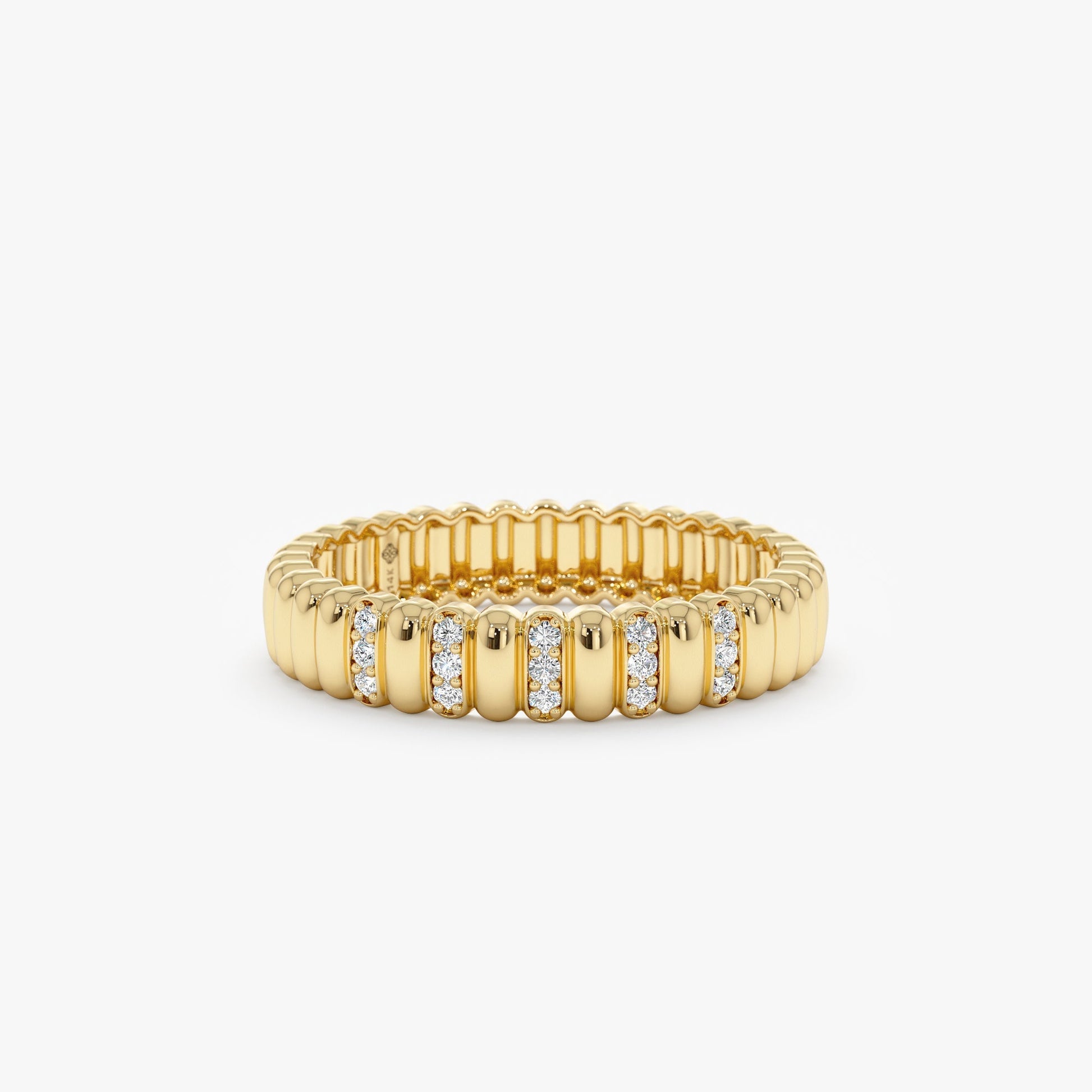 0.37 CT Round Full Eternity Lab Grown Diamond Wedding Band