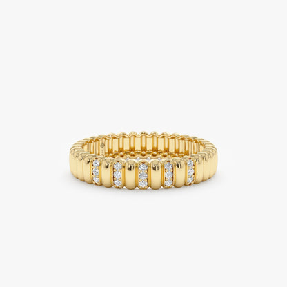 0.37 CT Round Full Eternity Lab Grown Diamond Wedding Band