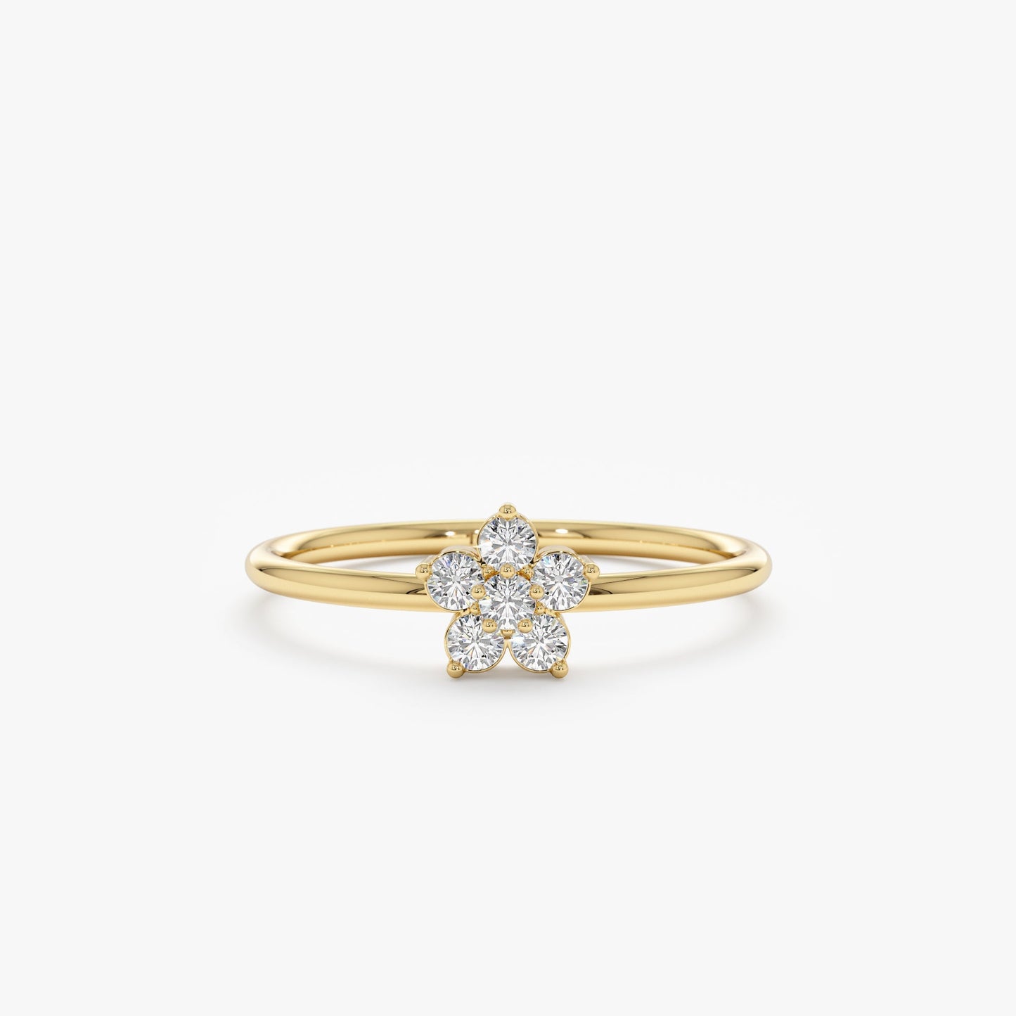 2 CT Round Three Stones Lab Grown Diamond Engagement Ring
