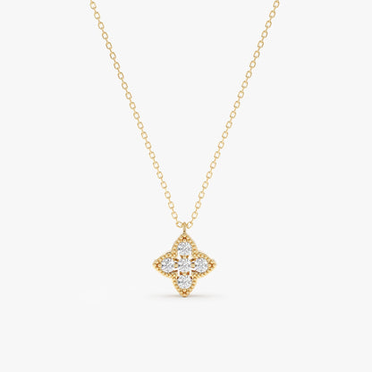 1.0 CT Round Bezel Solitaire Lab Grown Diamond Necklace