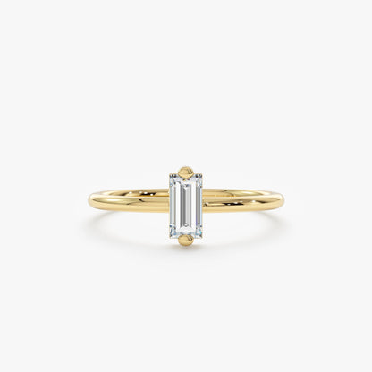 2 CT Round Three Stones Lab Grown Diamond Engagement Ring