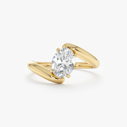 2 CT Round Three Stones Lab Grown Diamond Engagement Ring