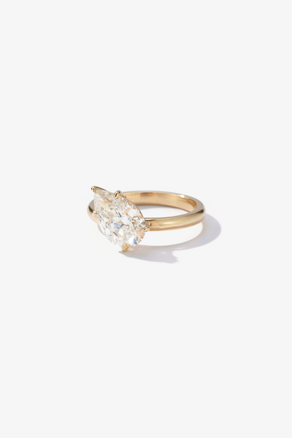 2 CT Round Three Stones Lab Grown Diamond Engagement Ring