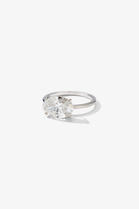 2 CT Round Three Stones Lab Grown Diamond Engagement Ring