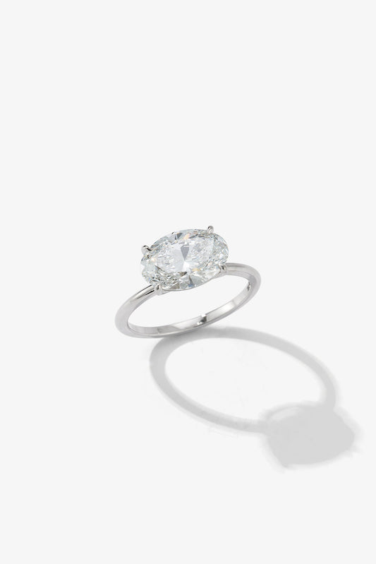 2 CT Round Three Stones Lab Grown Diamond Engagement Ring