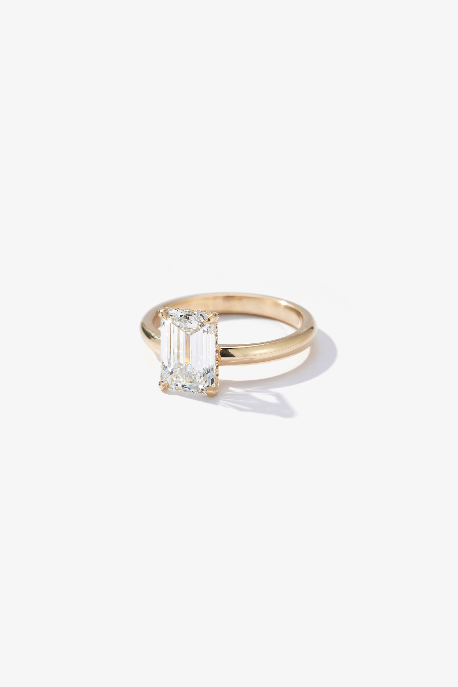 2 CT Round Three Stones Lab Grown Diamond Engagement Ring
