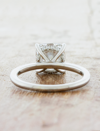 2 CT Round Three Stones Lab Grown Diamond Engagement Ring