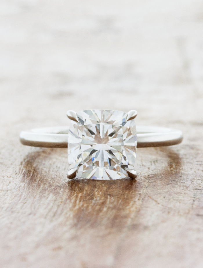 2 CT Round Three Stones Lab Grown Diamond Engagement Ring