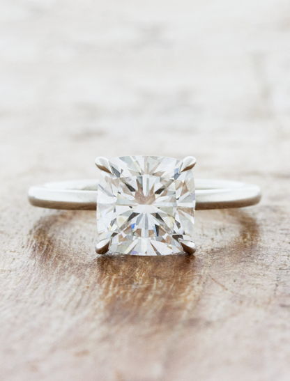 2 CT Round Three Stones Lab Grown Diamond Engagement Ring