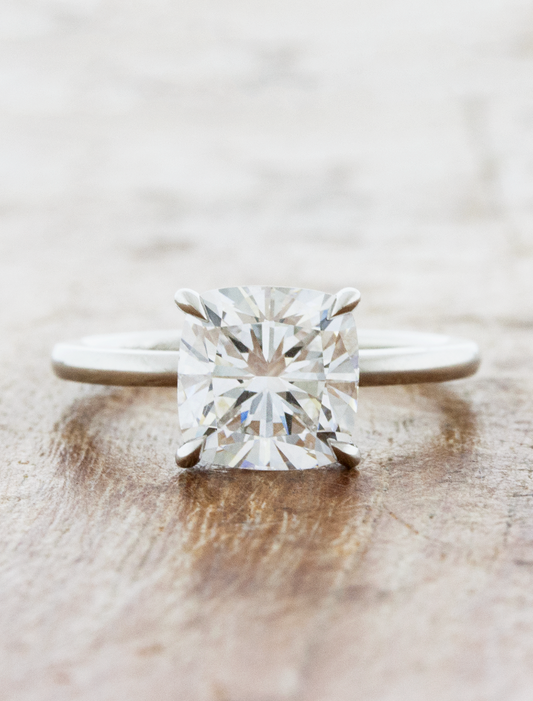2 CT Round Three Stones Lab Grown Diamond Engagement Ring