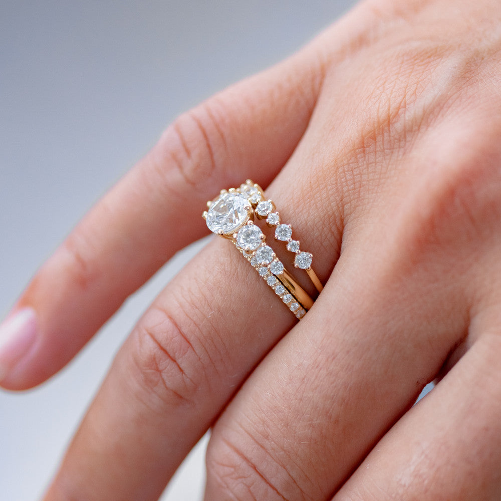 0.37 CT Round Full Eternity Lab Grown Diamond Wedding Band