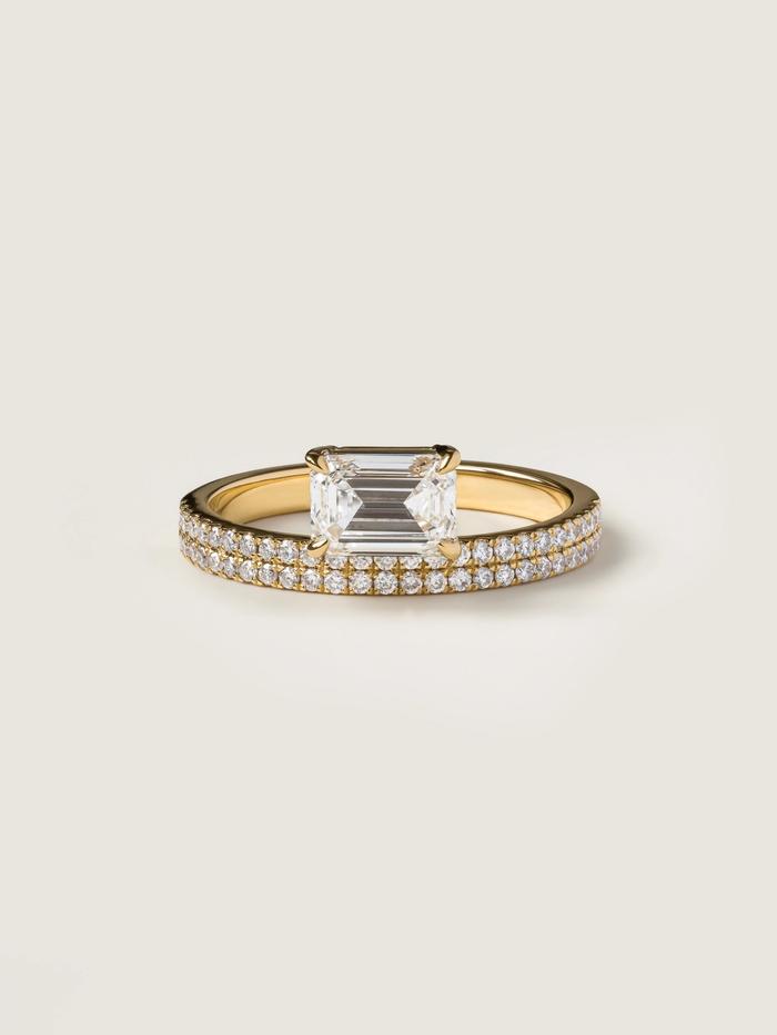 Marquise Cut Cluster Styled Lab Grown Diamond Engagement Ring