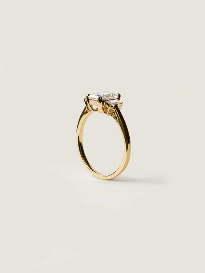 Marquise Cut Cluster Styled Lab Grown Diamond Engagement Ring