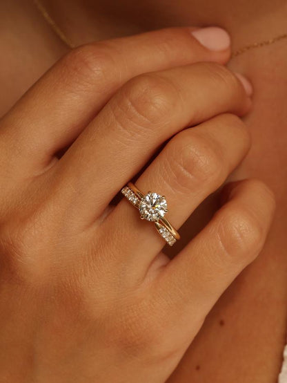 Marquise Cut Cluster Styled Lab Grown Diamond Engagement Ring
