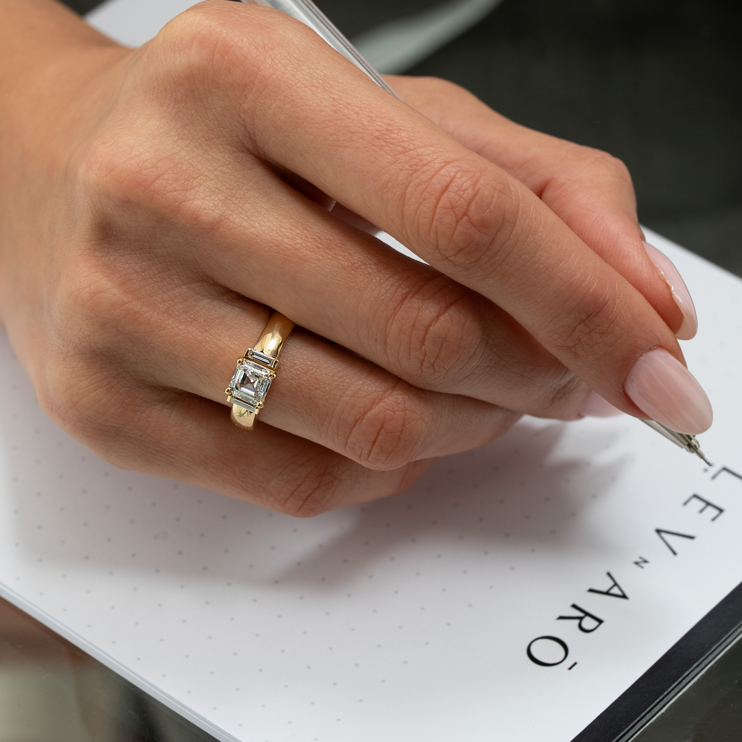 2 CT Round Three Stones Lab Grown Diamond Engagement Ring