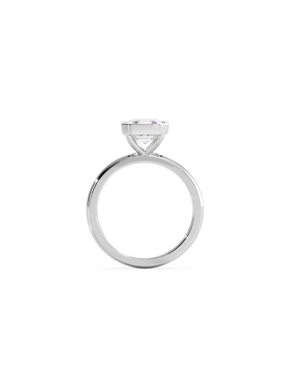 2 CT Round Three Stones Lab Grown Diamond Engagement Ring
