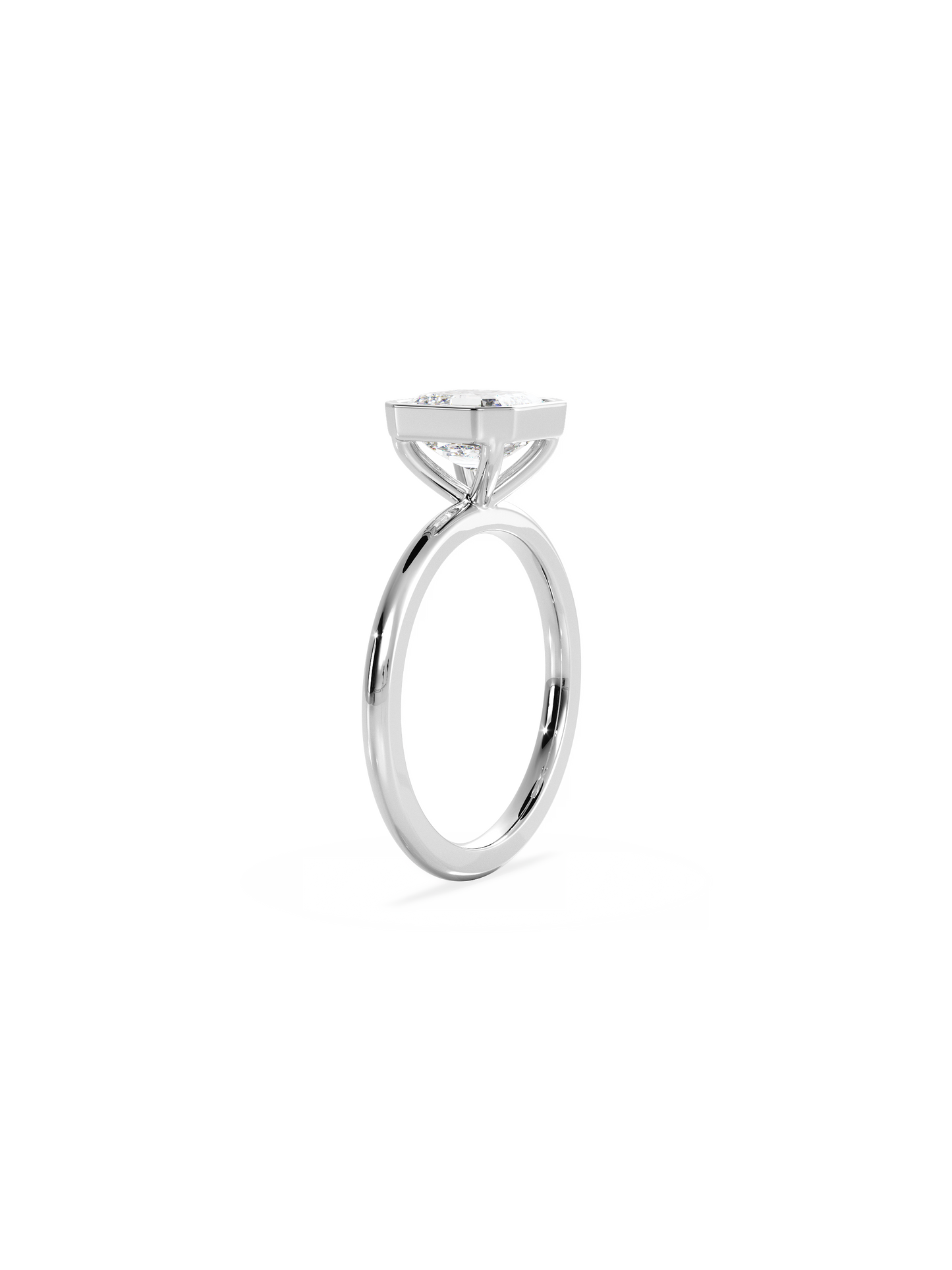 2 CT Round Three Stones Lab Grown Diamond Engagement Ring
