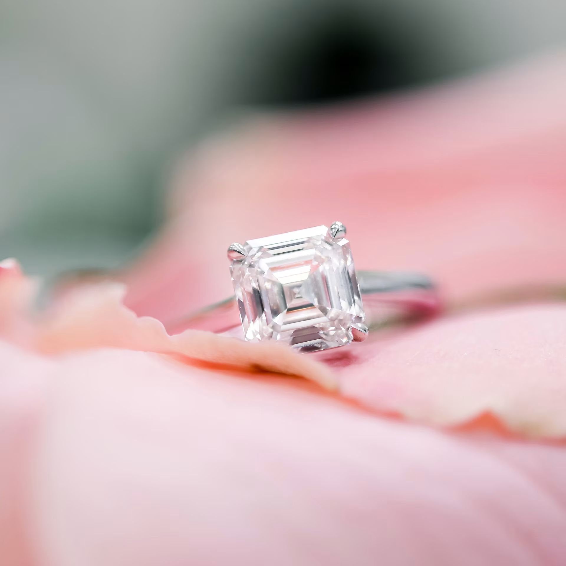 Marquise Cut Cluster Styled Lab Grown Diamond Engagement Ring
