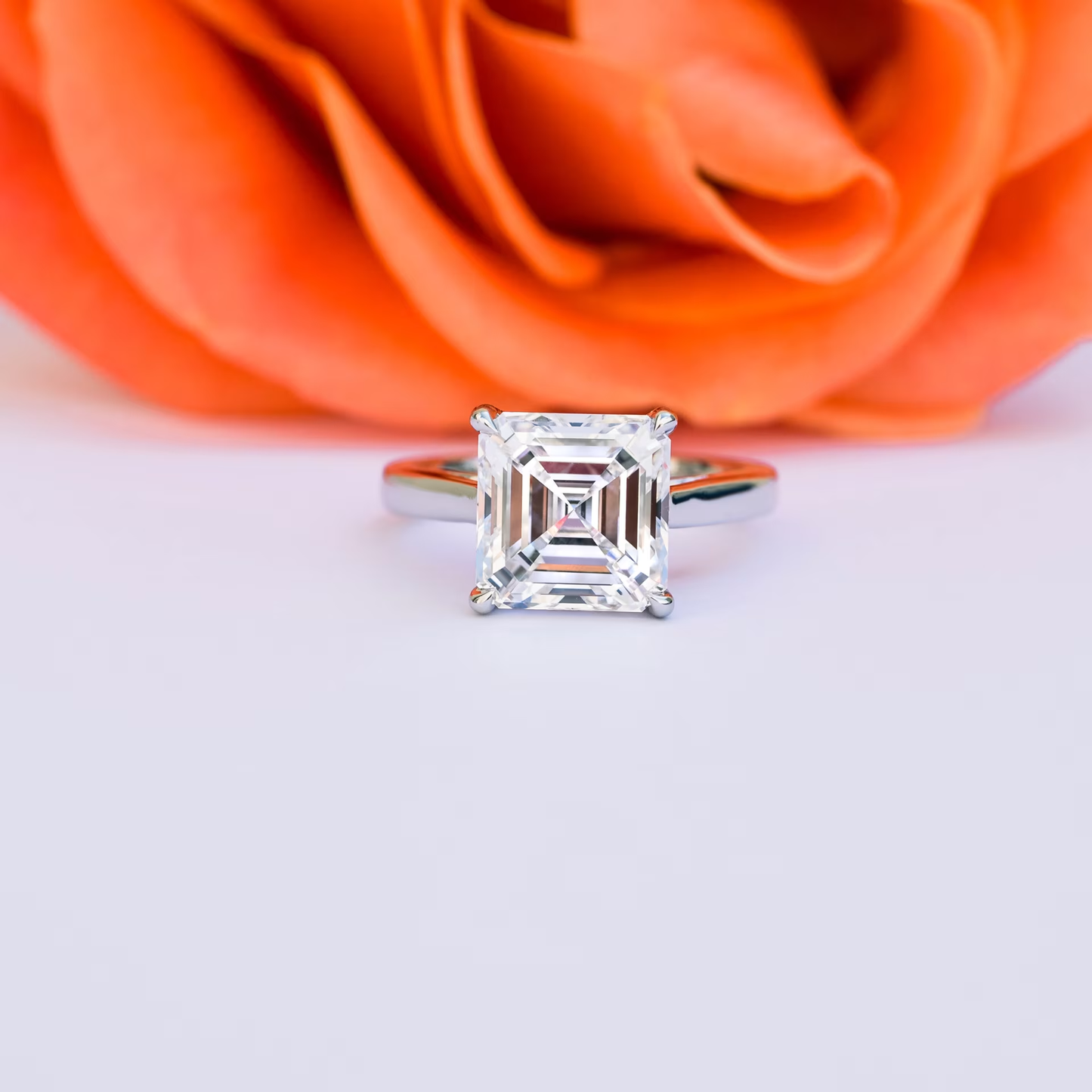 Marquise Cut Cluster Styled Lab Grown Diamond Engagement Ring