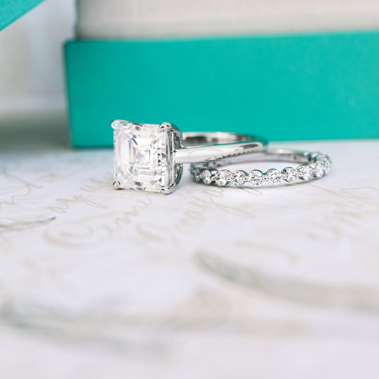 Marquise Cut Cluster Styled Lab Grown Diamond Engagement Ring