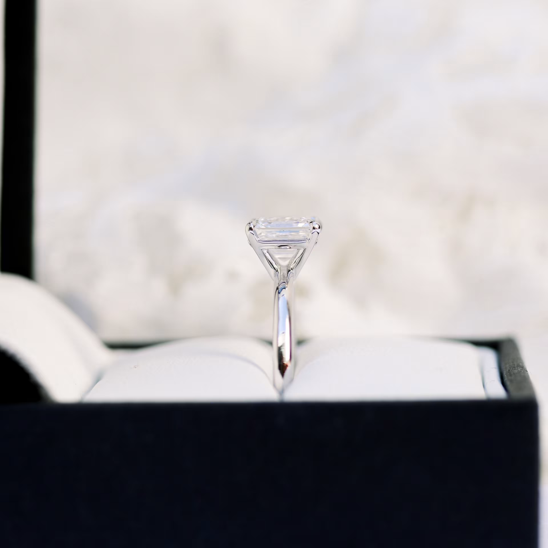 Marquise Cut Cluster Styled Lab Grown Diamond Engagement Ring