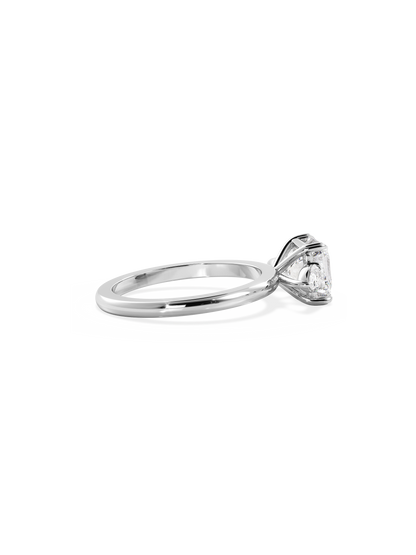 2 CT Round Three Stones Lab Grown Diamond Engagement Ring