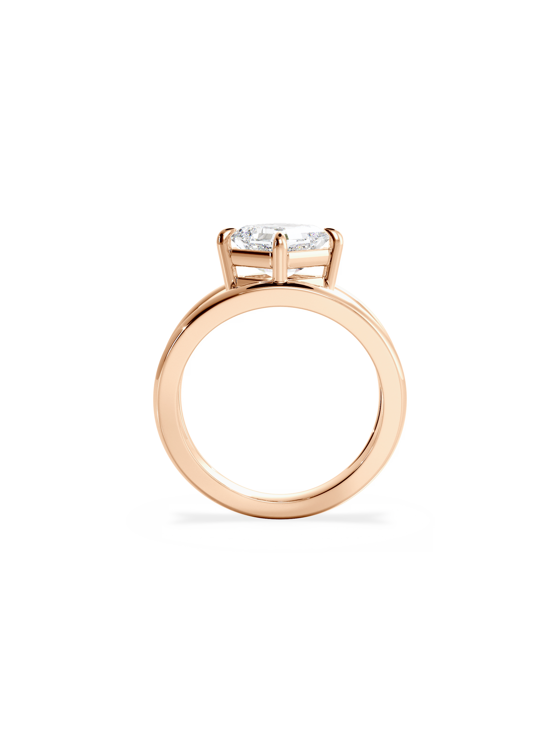 2 CT Round Three Stones Lab Grown Diamond Engagement Ring
