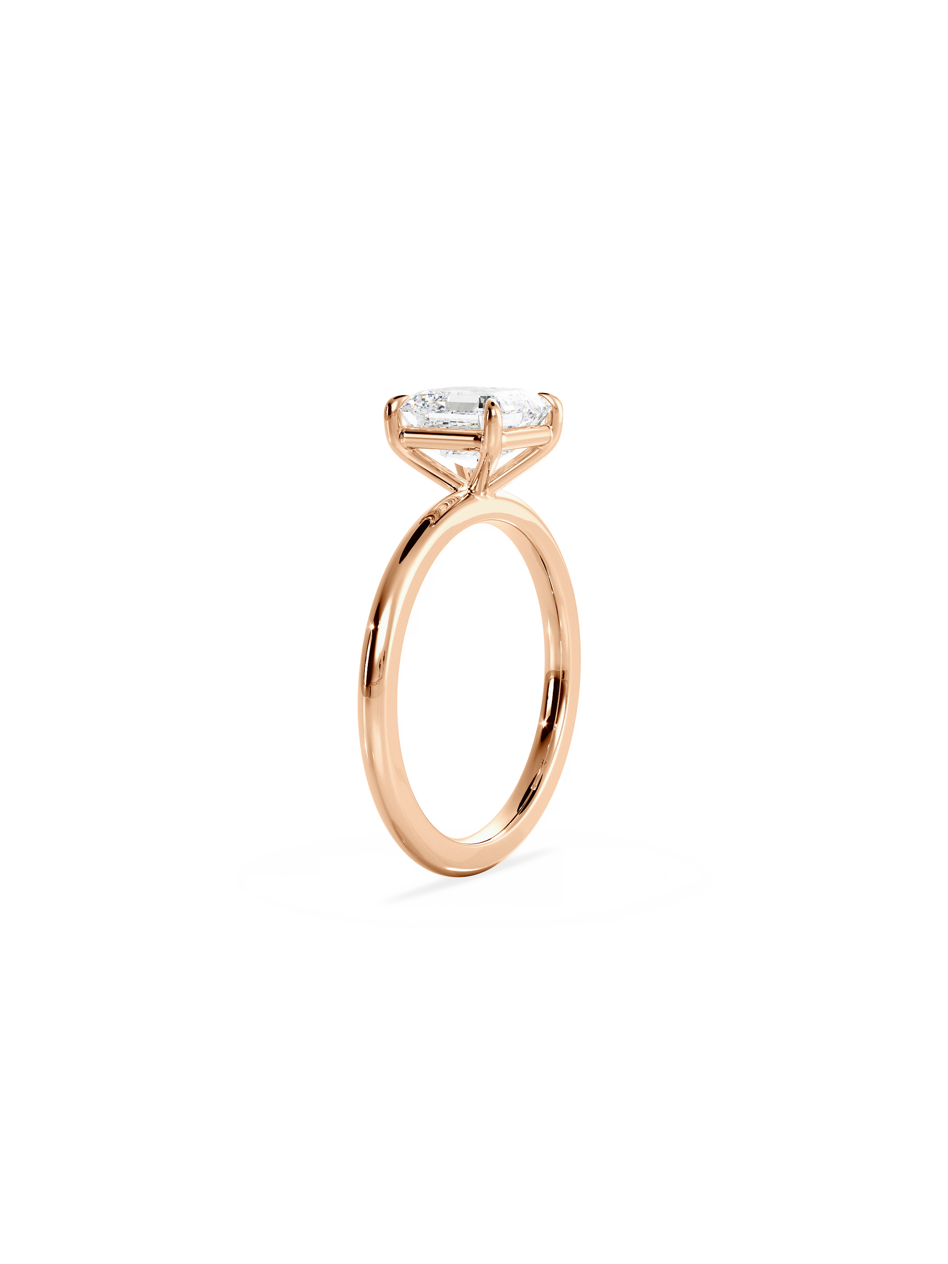 2 CT Round Three Stones Lab Grown Diamond Engagement Ring