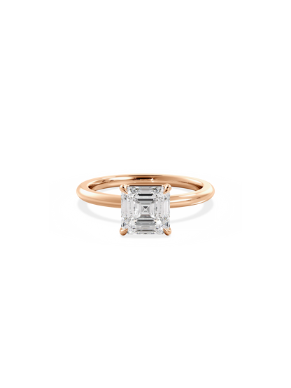 2 CT Round Three Stones Lab Grown Diamond Engagement Ring