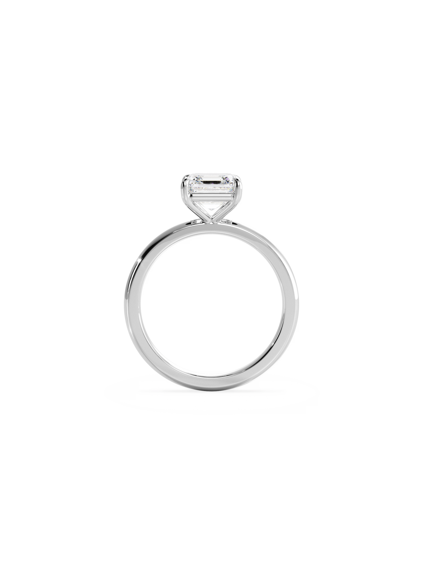 2 CT Round Three Stones Lab Grown Diamond Engagement Ring