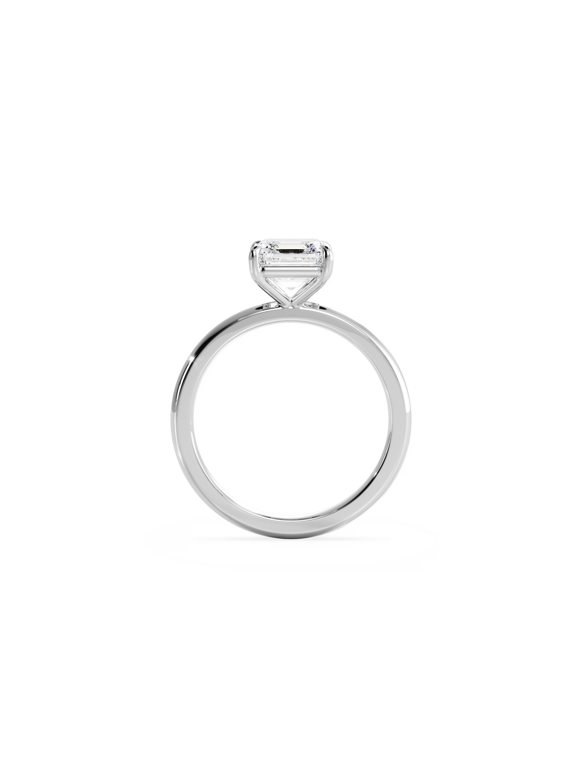 2 CT Round Three Stones Lab Grown Diamond Engagement Ring
