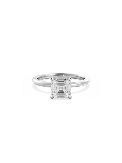 2 CT Round Three Stones Lab Grown Diamond Engagement Ring