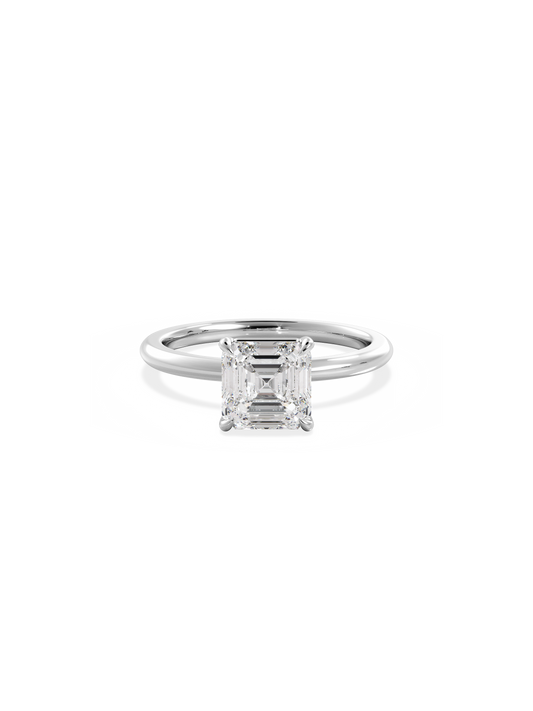2 CT Round Three Stones Lab Grown Diamond Engagement Ring