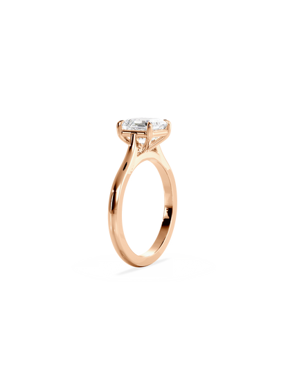 2 CT Round Three Stones Lab Grown Diamond Engagement Ring