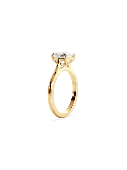 2 CT Round Three Stones Lab Grown Diamond Engagement Ring