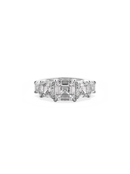 2 CT Round Three Stones Lab Grown Diamond Engagement Ring