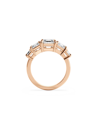 2 CT Round Three Stones Lab Grown Diamond Engagement Ring