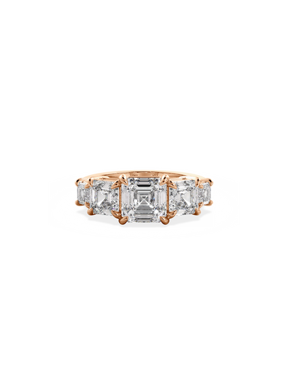 2 CT Round Three Stones Lab Grown Diamond Engagement Ring