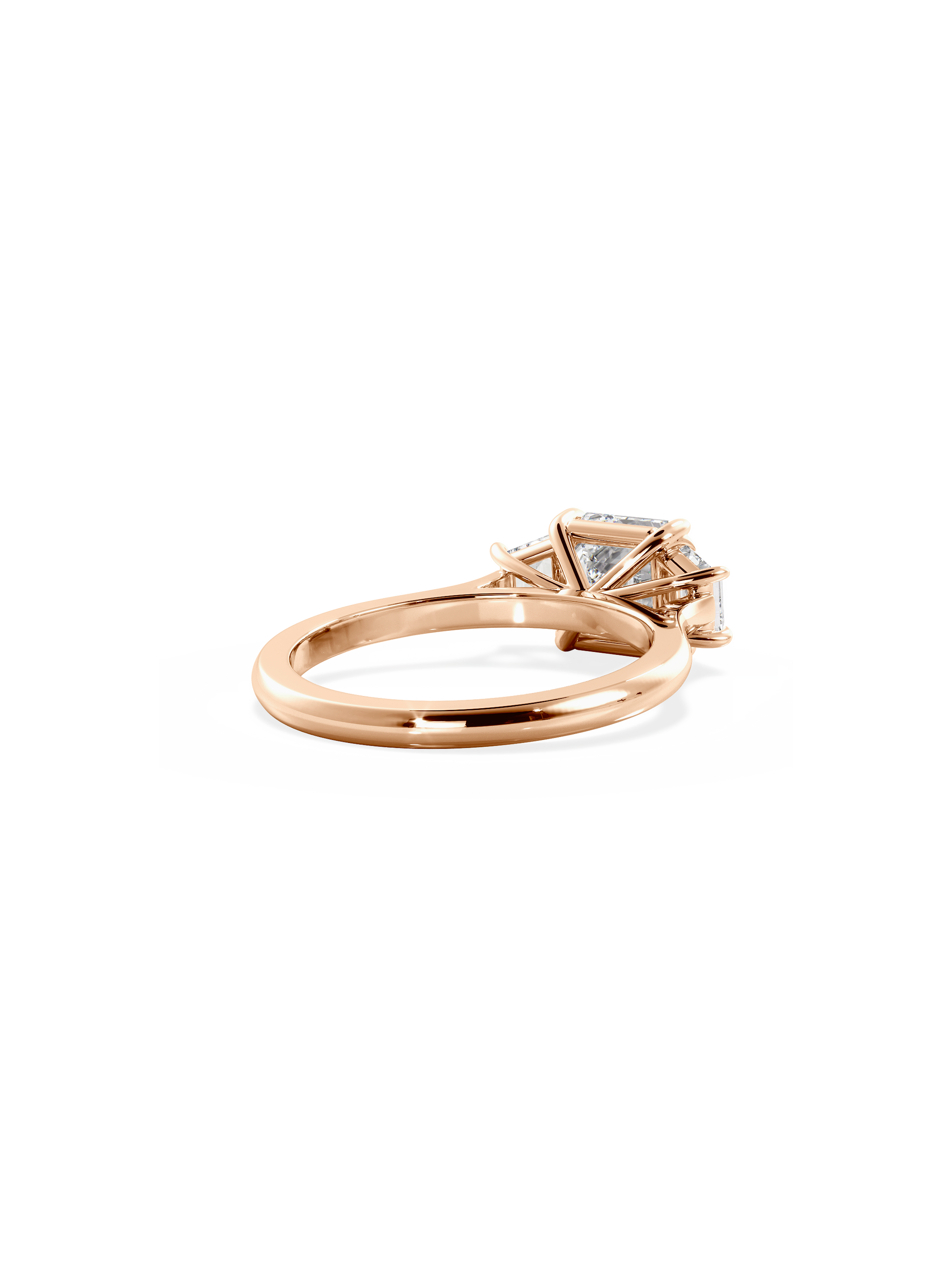 2 CT Round Three Stones Lab Grown Diamond Engagement Ring