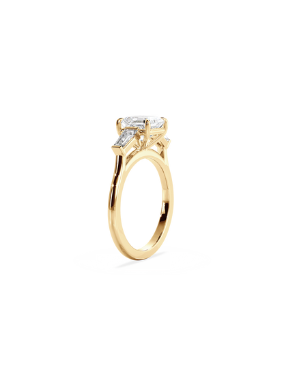 2 CT Round Three Stones Lab Grown Diamond Engagement Ring