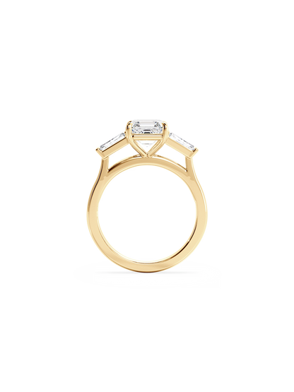 2 CT Round Three Stones Lab Grown Diamond Engagement Ring